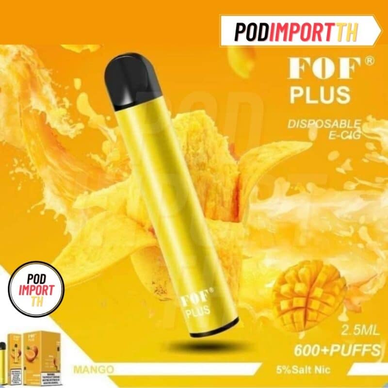 FOFplus600puff, FOFPlusDisposablePod, พอต600คำ, เอฟโอเอฟ, พอตFOF, บุหรี่ไฟฟ้า, pod บุหรี่ไฟฟ้า, พอตไฟฟ้า, พอตใช้แล้วทิ้ง