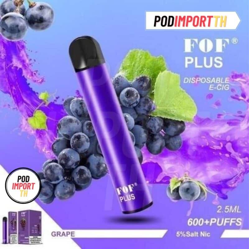 FOFplus600puff, FOFPlusDisposablePod, พอต600คำ, เอฟโอเอฟ, พอตFOF, บุหรี่ไฟฟ้า, pod บุหรี่ไฟฟ้า, พอตไฟฟ้า, พอตใช้แล้วทิ้ง