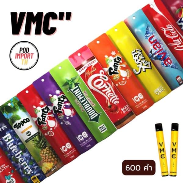 VMC, พอต600คำ, พอตVMC, VMCPod600PUFFS, บุหรี่ไฟฟ้า, pod บุหรี่ไฟฟ้า, พอตไฟฟ้า, พอตใช้แล้วทิ้ง