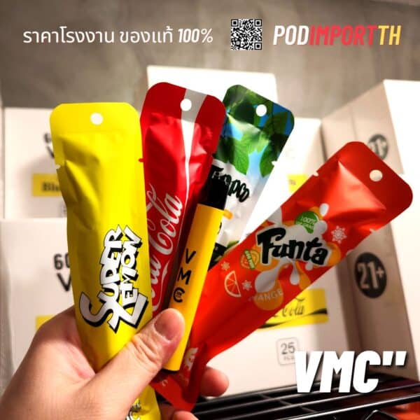 VMC, พอต600คำ, พอตVMC, VMCPod600PUFFS, บุหรี่ไฟฟ้า, pod บุหรี่ไฟฟ้า, พอตไฟฟ้า, พอตใช้แล้วทิ้ง