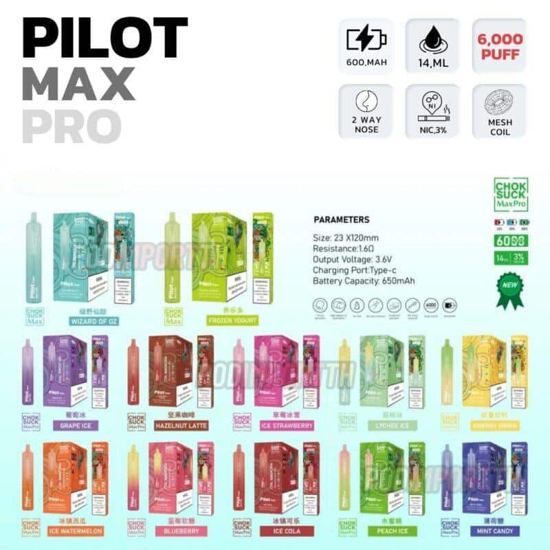 พอต พอตใช้แล้วทิ้ง พอตจมูก Pilot