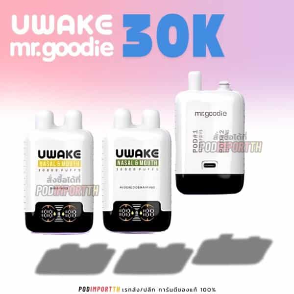 พอต พอตใช้แล้วทิ้ง พอตจมูก UWake 30000puff