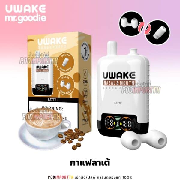 พอต พอตใช้แล้วทิ้ง พอตจมูก UWake 30000puff