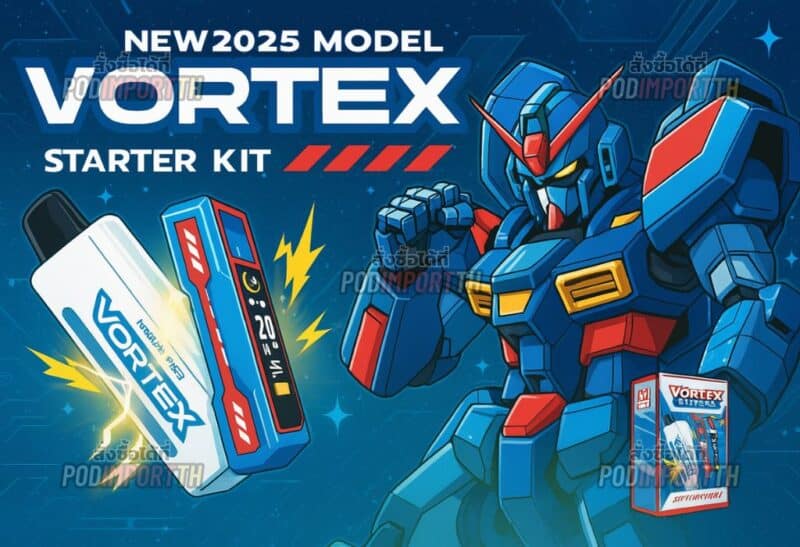 พอต พอตใช้แล้วทิ้ง พอตไฟฟ้า Vortex pro 20000 puffs