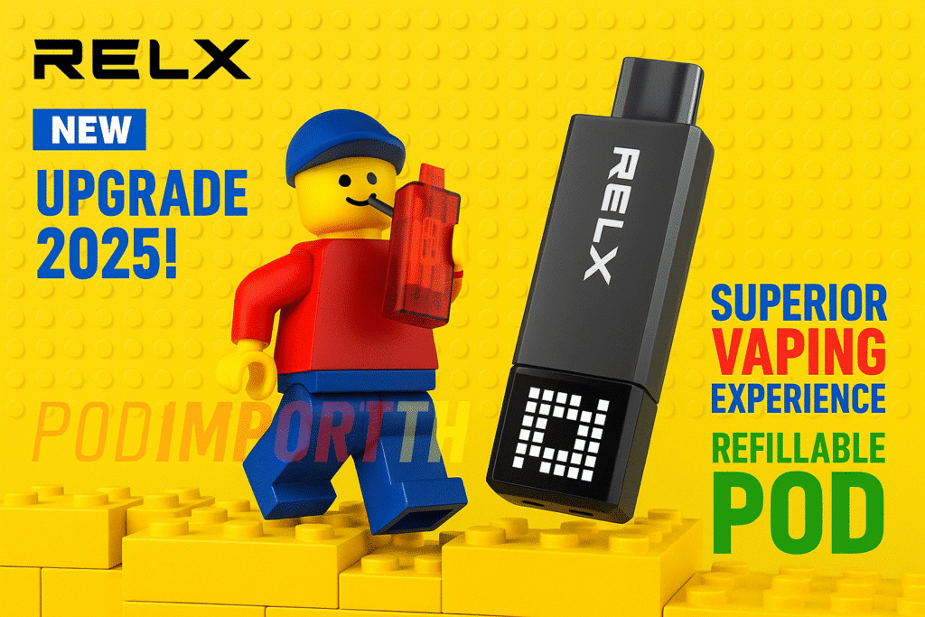 พอตเลโก้ พอตใช้แล้วทิ้ง Relx Creator lego 22000puffs