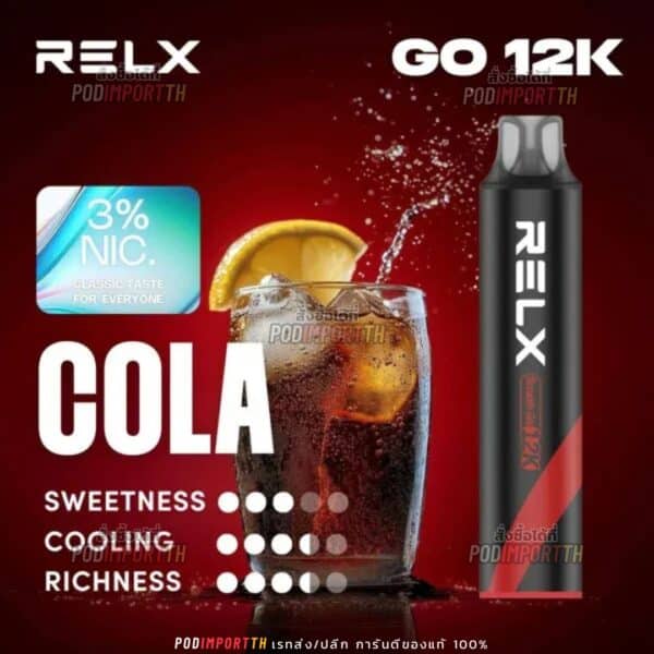 พอต พอตใช้แล้วทิ้ง พอตไฟฟ้า Relx smash Go 12000puffs