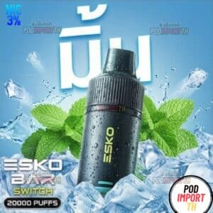 พอตใช้แล้วทิ้ง บุหรี่ไฟฟ้า พอตเปลี่ยนหัว Esko Bar Switch 20000puffs