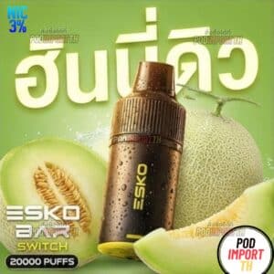 พอตใช้แล้วทิ้ง บุหรี่ไฟฟ้า พอตเปลี่ยนหัว Esko Bar Switch 20000puffs