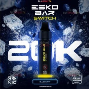 พอตใช้แล้วทิ้ง บุหรี่ไฟฟ้า พอตเปลี่ยนหัว Esko Bar Switch 20000puffs