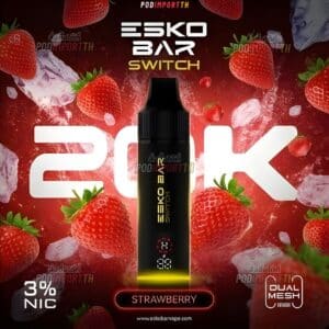 พอตใช้แล้วทิ้ง บุหรี่ไฟฟ้า พอตเปลี่ยนหัว Esko Bar Switch 20000puffs