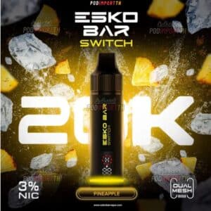 พอตใช้แล้วทิ้ง บุหรี่ไฟฟ้า พอตเปลี่ยนหัว Esko Bar Switch 20000puffs