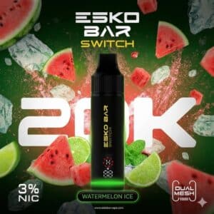 พอตใช้แล้วทิ้ง บุหรี่ไฟฟ้า พอตเปลี่ยนหัว Esko Bar Switch 20000puffs